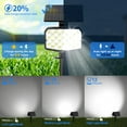 thumbnail image 5 of Solar Lights Outdoor, 2 pack, 3 Lighting Modes, Waterproof Adjustable Landscape Solar Spotlights for Yard, Pathway, Garden, Wall, Pool - Cool White, 5 of 6