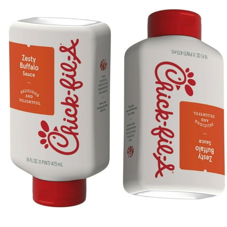 Chick-fil-A Zesty Buffalo Sauce, 16 fl oz Squeeze Bottle pack of 2