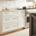 thumbnail image 4 of Goldenwarm Brushed Gold Cabinet Pulls 5inch Solid Kitchen Cabinet Handles 25 Pack, 4 of 6