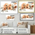 thumbnail image 4 of Designart "Peach Blossom Delight" Storms Floater Framed Canvas Wall Art, 4 of 5