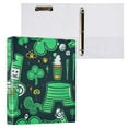 thumbnail image 3 of Patrick's Day Decoration 3 Ring Binders 1.5 inch Hardcover File Folders with Interior Pockets A4 Size Organizer for School Office Hospital Set of 2, 3 of 8