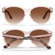 thumbnail image 5 of Lentes de sol CARFIA rosa transparente con diseño cat eye polarizados para mujer, 5 of 9