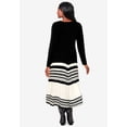thumbnail image 2 of Jessica London Women's Plus Size Fit And Flare Sweater Dress, 2 of 3