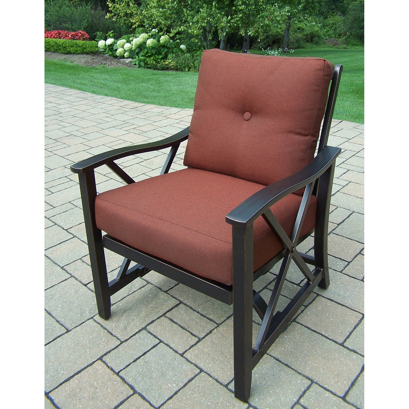 Oakland Living Haywood Patio Glider Rocking Chair Set of 4