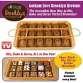 Gotham Steel Brooklyn Brownie Pan with Builtin Slicer Nonstick Brownie