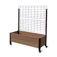 thumbnail image 2 of Mobile Deckside Planter w/ Trellis Brown, 2 of 9