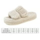 thumbnail image 2 of Zapatillas planas para mujer, pantuflas cálidas antideslizantes, pantuflas de felpa de invierno, piel sintética, Otoño Invierno, 2 of 9