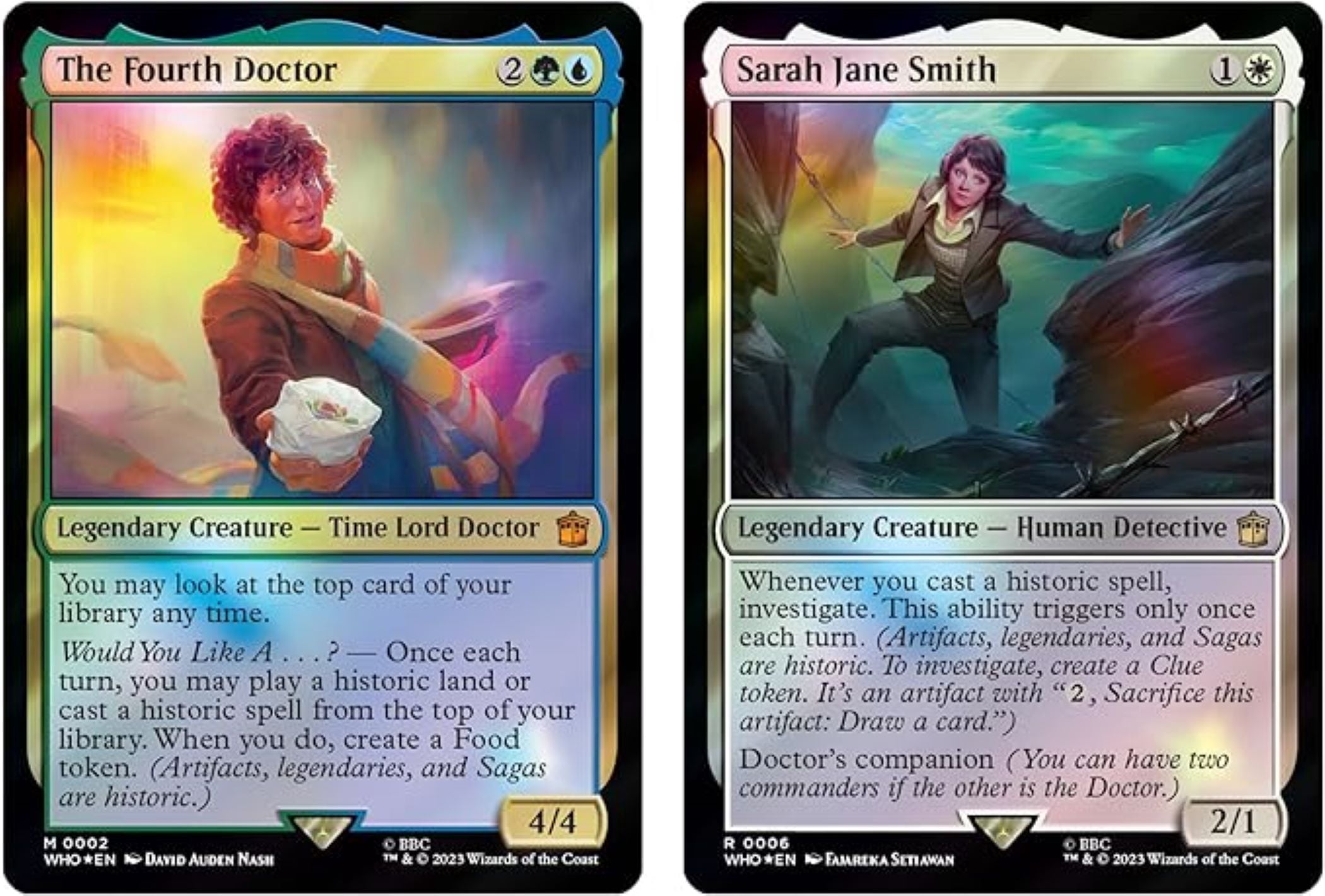 Magic: The Gathering Doctor Who Commander Deck - Blast From The Past 98 Cards