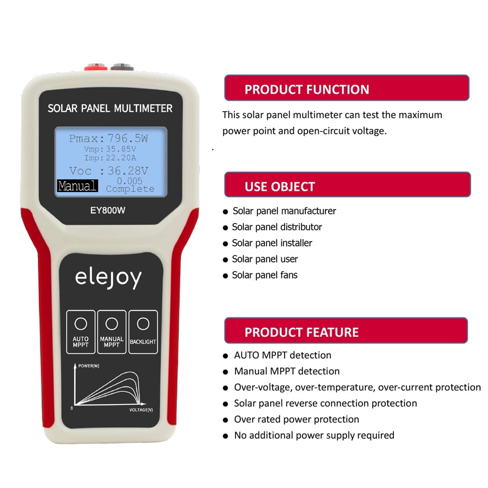 Multimeters,With Lcd Display Portable Handheld Panel Handheld Panel Auto/manual Panel Auto/manual Auto/manual Solar Tester With Lcd Solar Panel Tool Safety Prot Adben Dsfen