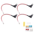 thumbnail image 2 of 4Pcs 12V-24V Add-A-Circuit Micro2 Fuse Tap, Piggy Back Blade Fuse Holder with Wire Harness2Xk2975, 2 of 6