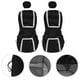 thumbnail image 2 of EeaseMX Funda de asiento de coche de 4 piezas Cubierta de asiento de automóvil universal Espesar Protector de asiento de coche resistente al desgaste Estera Accesorio interior del coche (gris), 2 of 7
