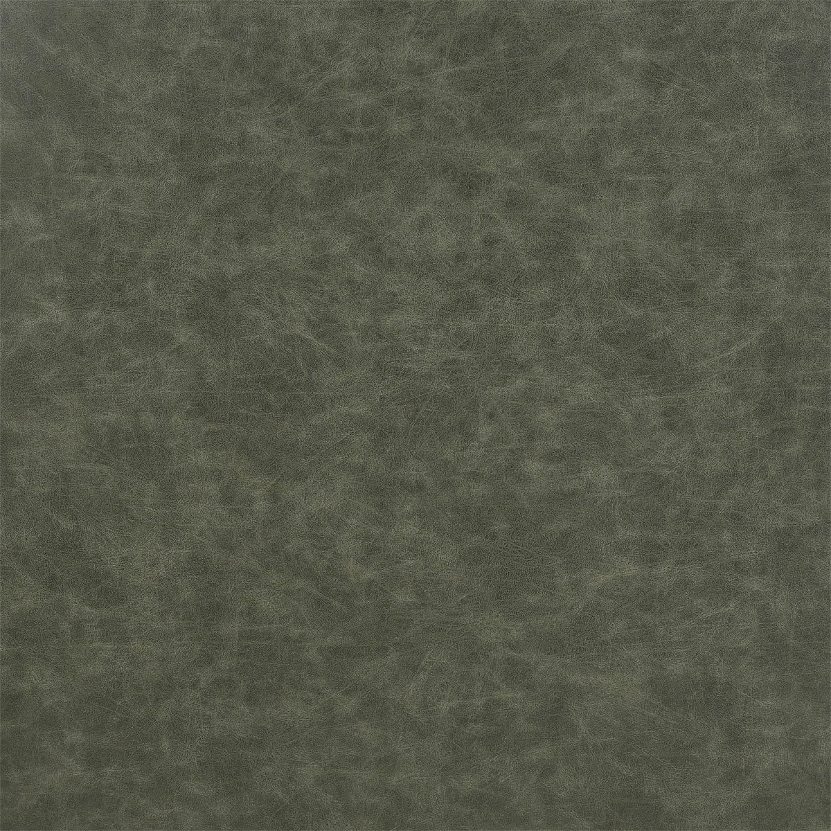 Upholstered Square PU Leather Ottoman, Green