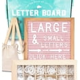 thumbnail image 1 of Felt Letter Board 10x10 +2sets PRE-Cut Letters +Stand +UPGRADED WOODEN Sorting Tray! Letters Board, Letter Boards, Letterboard, W, 1 of 8