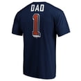 thumbnail image 3 of Men's Navy Houston Astros Number One Dad T-Shirt, 3 of 3