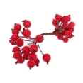 thumbnail image 4 of jifeng Artificial Frosted Holly Berries DIY Christmas Tree Decorations Fake Berries Red, 4 of 9