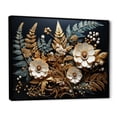 thumbnail image 2 of Designart "Ferns Copper gracefulness II" Floral Floater Framed Canvas Wall Art, 2 of 7