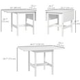 thumbnail image 3 of HOMCOM Foldable Dining Table, Drop Leaf Table with Solid Wood Frame, 3 of 10