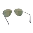 thumbnail image 4 of Polarized Classic Iconic Tear Drop Shape Air Force Officer Sunglasses Silver - Orange Mirror, 4 of 4