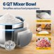 thumbnail image 3 of Batidora de alimentos VIVOHOME 5,7 L 10 velocidades plateada, 3 of 7