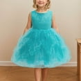 thumbnail image 2 of ZACPNCV Baby Toddler Girls' Special Occasion Dresses Wedding Flower Girl Dress Birthday Ball Gown Sky Blue 3-4 Years, 2 of 7