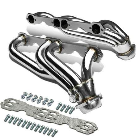 For 1988 to 1997 Chevy / GMC Truck 5.0 / 5.7 w / o Air Injection Stainless Steel Racing Exhaust Header 89 90 91 92 93 94 95 (Best Sounding Exhaust For 5.7 Hemi)