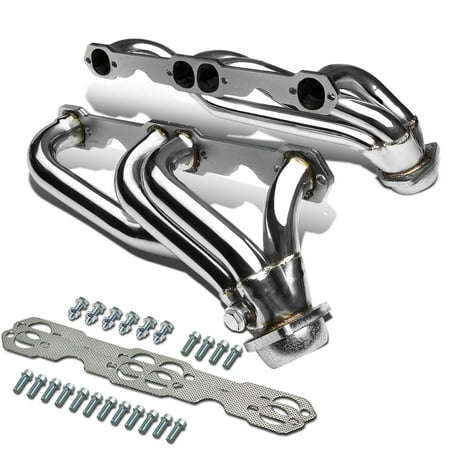 For 1988 to 1997 Chevy / GMC Truck 5.0 / 5.7 w / o Air Injection Stainless Steel Racing Exhaust Header 89 90 91 92 93 94 95 (Best Exhaust For Banshee)