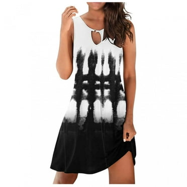 Sundresses for Women Casual Summer - Women's T-Shirt Dress V Neck ...