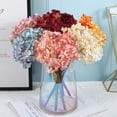 thumbnail image 2 of 1 Bouquet Realistic Hydrangea Flower DIY Colorfast Elegant Faux Hydrangea Flower Wedding Favors, 2 of 8