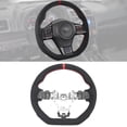 thumbnail image 2 of Ikon Motorsports Compatible with 15-21 Subaru WRX & STI Steering Wheel Alcantara + Red Stitching + Red Line, 2 of 8