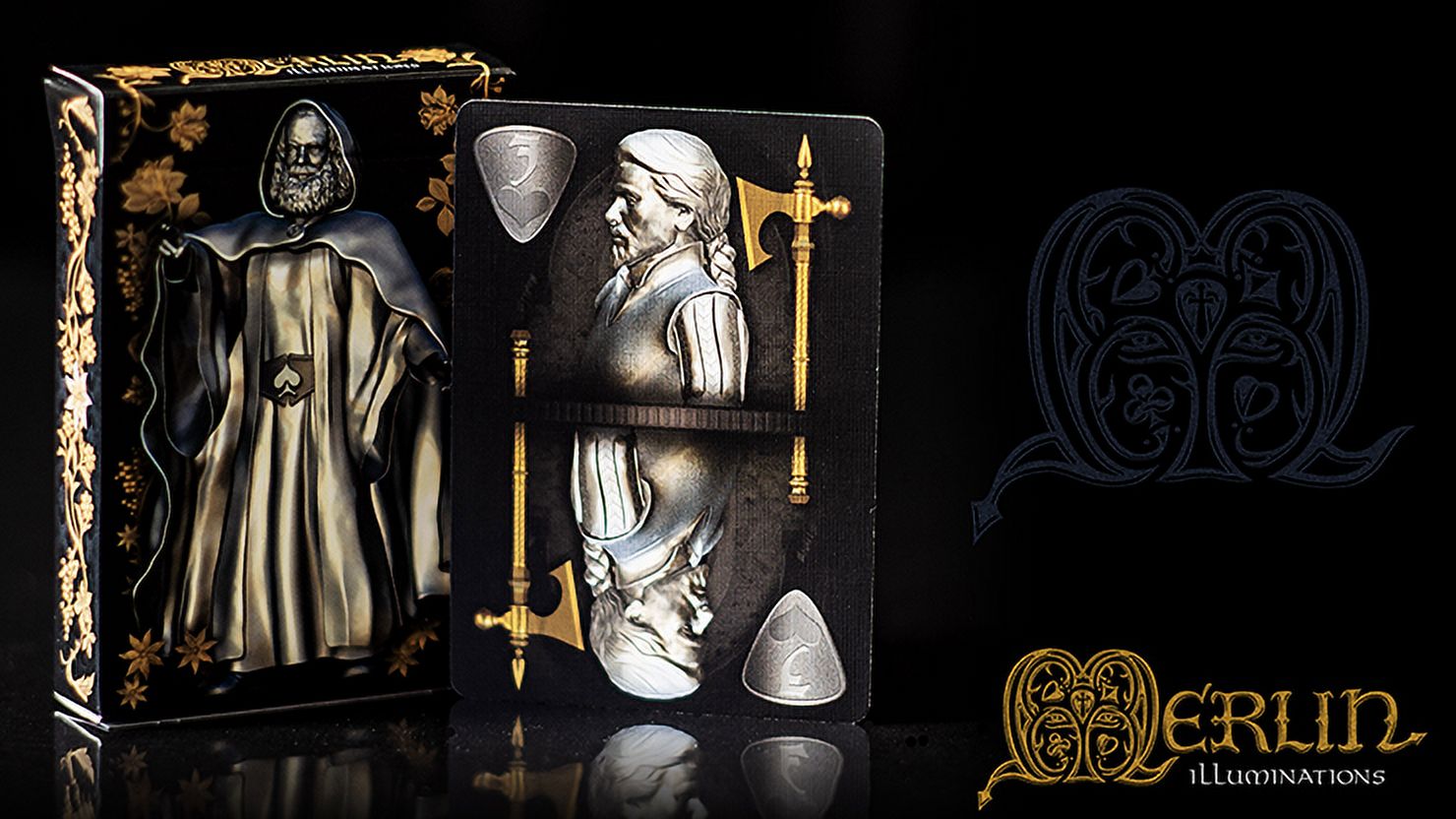 Merlin the Magician Illuminations by Dent-de-Lion du Midi for Art Playing Cards