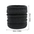 thumbnail image 3 of Neck Warmer, Duoif Winter Warm Plus Fluff Line Stripe Bib Cover Solid Color Collar Thick Knit Bib Scarf for Men Dark Gray, 3 of 3