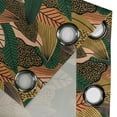 thumbnail image 4 of Ambesonne Tropical Grommet Curtain, Minimalist Exotic Leaf Art, 50"x108", Pale Salmon and Fern Green, 4 of 5