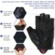 thumbnail image 2 of NEWBOLER-guantes de ciclismo con almohadilla de GEL a prueba de golpes para hombre y mujer, guantes deportivos de medio dedo para bicicleta, gimnasio, Fitness, MTB, Verano Fivean Guantes deportivos, 2 of 2