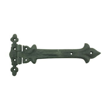 Wrought Iron Door Strap Hinge 9" Length Southern Charm Design Pack of 12