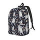 thumbnail image 1 of Disketp Sloths Dancing Mochila de Lona Estampada, Mochila Escolar de Viaje Ligera para Estudiantes y Portátil-Small, 1 of 5
