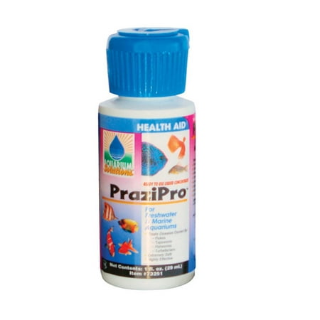 Hikari Aquarium Solutions PraziPro Liquid Treatment Bottle, 1 (Best Bottled Water For Aquarium)