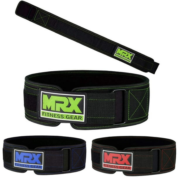 MRX Weight Lifting Belt 4 Inches Wide 8mm Thick Padded Back Support