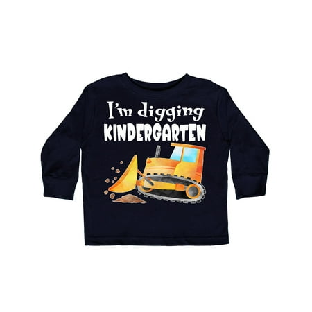 

Inktastic I m Digging Kindergarten- Construction Gift Toddler Boy or Toddler Girl Long Sleeve T-Shirt