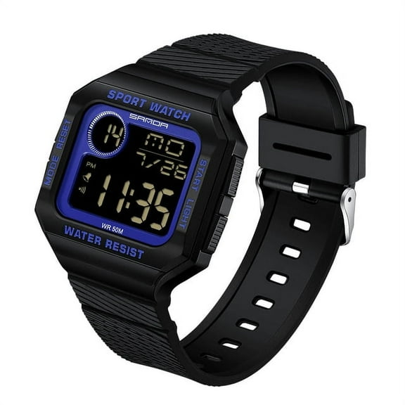 Explojoy Men's Military Sport Watch – Waterproof, Shock Resistant, Digital Quartz Wristwatch