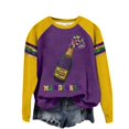 thumbnail image 2 of IMENGL Oversized Sweatshirts for Women Hoodless Sequin Outfit Glitter Long Sleeve Sweaters Trendy Neck Loose Fit Pullover Womens Casual Crewneck Sweatshirt,S-3XL, 2 of 4