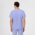 thumbnail image 2 of Wink W123 Men's V-Neck Scrub Top, Ceil Blue, XS Womens, 2 of 6