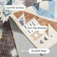 thumbnail image 4 of Jamfeel Area Rugs Boho Print Low Pile Washable Carpet Soft Non-slip Rug for Living Room Bedroom Kitchen 6'x9' Coffee, 4 of 8