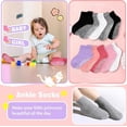 thumbnail image 4 of GENTABY 16 Pairs Toddler Grip Socks for Boys Girls Non Slip Ankle Grippy Socks for Baby Infant Kids Aged 1-7T, 4 of 6