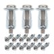 thumbnail image 1 of Juego de 15 tornillos de anclaje para puertas huecas, pernos de expansión de metal para paneles de yeso, anclajes cortos para paredes huecas, anclajes de pared resistentes para placas de yeso, 1 of 8