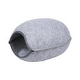 thumbnail image 3 of Cat Bed Cave Washable Lightweight Cats Hut for Scratch Senior Cats Sleep Light Gray, 3 of 8