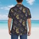 thumbnail image 4 of Fotbe Snake Sleep Camisa Hawaiana para Hombre Unisex – Camisa Casual de Verano con Botones de Manga Corta de Algodón y Lino,X-Large, 4 of 7