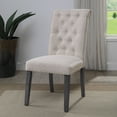 thumbnail image 5 of ACME Yabeina Side Chair in Beige and Gray (Set of 2), 5 of 10