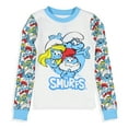 thumbnail image 5 of The Smurfs Toddler Boys' Smurfette Papa Smurf Brainy 2 Piece Tight Fit Long Sleeve Shirt Pajama Pant Set, 5 of 7