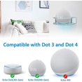 thumbnail image 3 of Geekria Support Mural Compatible avec Echo Dot 3e Gén, 4e Gén, 5e Gén avec Horloge & Alexa, Support de Haut-Parleur, 3 of 5