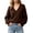 #Coffee, variant on Women's V Neck Long Sleeve Sweater, Loose Oversized Knit Pullover Top,L,Women's Plus Size